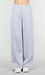 Lichtblauwe Wide Leg Joggingbroek met Elastische Taille en Stretch