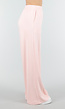 Lichtroze Wide Leg Joggingbroek met Elastische Taille en Stretch