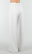Grijze Wide Leg Joggingbroek met Elastische Taille en Stretch