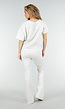 Grijze Joggingbroek met Flared Pijpen en Elastische Taille