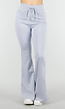 Lichtblauwe Joggingbroek met Flared Pijpen en Elastische Taille
