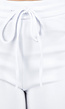 Witte Joggingbroek met Flared Pijpen en Elastische Taille