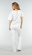 Grijze One Shoulder Top met Ingewerkte Top en Stretch