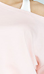 Lichtroze One Shoulder Top met Ingewerkte Top en Stretch