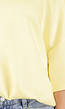 Butter Yellow One Shoulder Top met Ingewerkte Top en Stretch