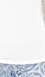 Witte Stretch Top met Lange Mouwen en Vierkante Hals