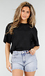 Zwart Kant T-Shirt