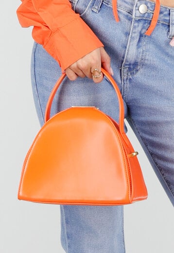 Oranje Halfronde Schoudertas