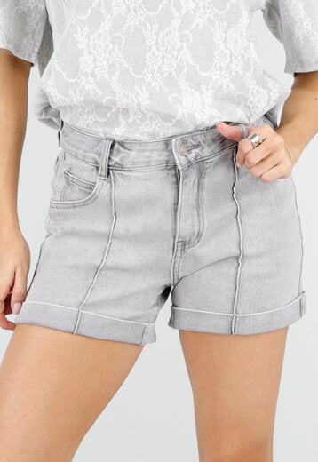 Grijze Denim Shorts