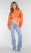 Oranje Blouse met Strap Details