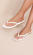 Witte Teenslipper Sandalen