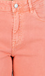 Oranje Denim Wide Leg Jeans met Hoge Taille en Stretch