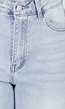 Lichtblauwe Extra Wide Leg Jeans met High Waist en Stretch