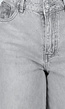 Grijze Extra Wide Leg Jeans met Hoge Taille en Rechte Pijpen