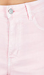Lichtroze Extra Wide Leg Jeans met Hoge Taille en Rechte Pijpen