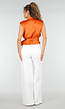 Witte Denim Extra Wide Leg Jeans met Hoge Taille en Stretch