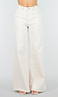 Beige Extra Wide Leg Jeans met Hoge Taille en Stretch