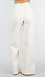 Beige Extra Wide Leg Jeans met Hoge Taille en Stretch