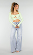 Mintgroene Crop Top met Twist Detail en Pads