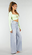 Mintgroene Crop Top met Twist Detail en Pads