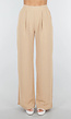 High Waist Beige Soepele Pantalon