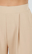 High Waist Beige Soepele Pantalon