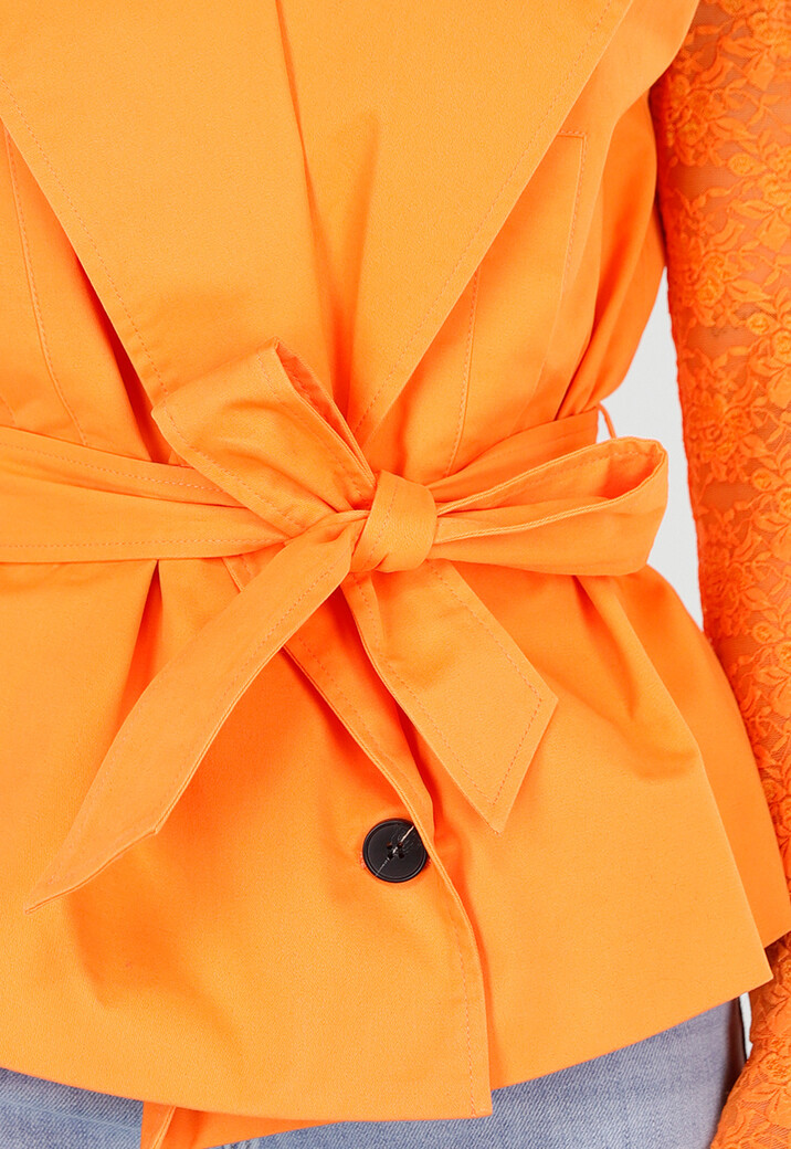 Oranje Gilet met Ceintuur