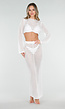 Witte Gehaakte Midi Cover Up Set