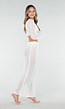 Witte Gehaakte Cover Up Set