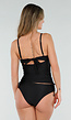 Zwarte Bedekkende Bikini Set met Pads en Verstelbare Bandjes