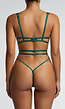 Groene Mesh See Through Body met Kant en Verstelbare Bandjes