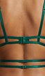 Groene Mesh See Through Body met Kant en Verstelbare Bandjes