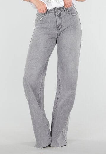 Grijze Wide Leg Tall Jeans