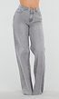 Grijze Wide Leg Tall Jeans met Gewassen Denim Wassing