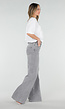 Grijze Wide Leg Tall Jeans met Gewassen Denim Wassing