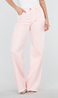Lichtroze Wide Leg Tall Stretch Jeans van Denim