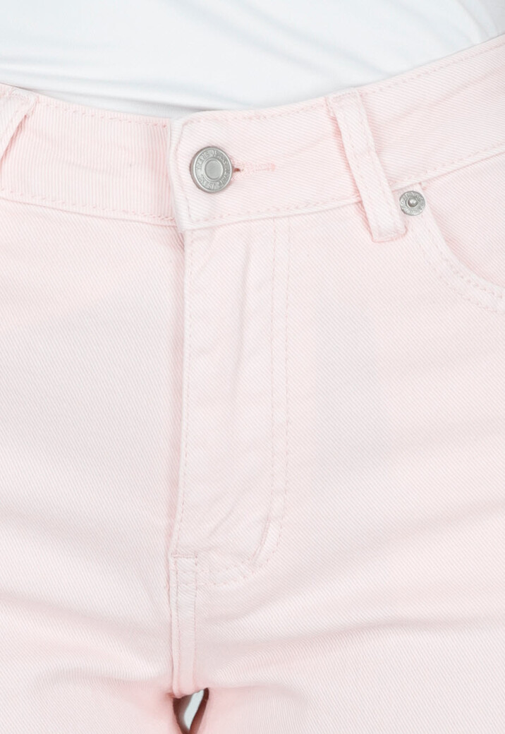 Lichtroze Wide Leg Tall Stretch Jeans van Denim