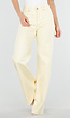 Lichtgele Wide Leg Tall Stretch Jeans van Denim