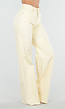 Lichtgele Wide Leg Tall Stretch Jeans van Denim
