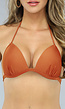 Bronzen Triangel Push Up Bikinitop