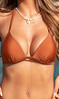 Bronzen Push Up Triangel Bikinitop