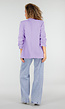 Lila Getailleerde Blazer met Geplooide Mouwen