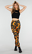 Oranje Camouflage Cargo Broek met Steekzakken