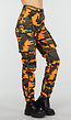 Oranje Camouflage Cargo Broek met Steekzakken