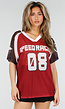 Bordeaux Mesh Jersey T-Shirt