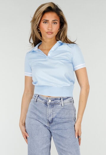 Lichtblauw Polo Shirt