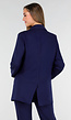 Donkerblauwe Oversized Basic Stretch Blazer