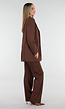 Bruine Oversized Stretch Blazer met Schoudervullingen
