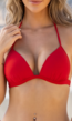 Rode Push-Up Triangel Bikini Top