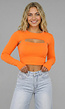 Fel Oranje Crop Bolero